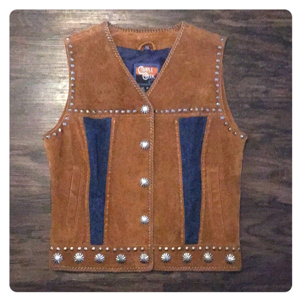 Cripple Creek Genuine Leather Vest.